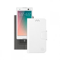 Купить Чехол-подставка Deppa для смартфонов Wallet Slide L 5.5''-6.5'', белый 84051