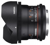Купить Объектив Samyang 12mm T3.1 ED AS NCS VDSLR Fish-eye Canon EF