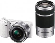 Купить Цифровая фотокамера Sony Alpha NEX-5T kit (16-50mm+55-210mm) White