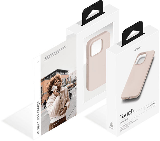 Купить CS99LR54TH-I21M Touch Mag Case, чехол защитный силиконовый для iPhone 13 mini софт-тач, розовый