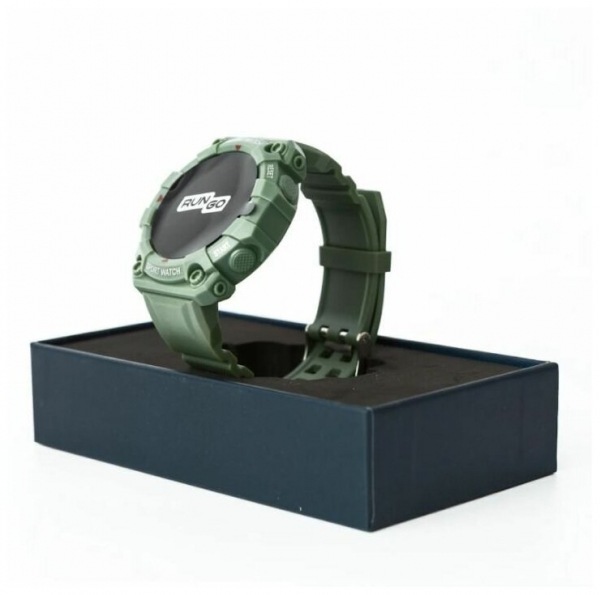 Купить Умные часы Спортивные смарт-часы с функцией замера уровня кислорода в крови RUNGO W2 темно-зеленый