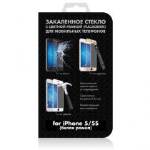 Купить Защитное стекло для iPhone 5/5S DF iColor-02 (white)