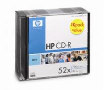 Купить Диск CD-RW 700Mb 4х-12х HP Cake Box 10шт