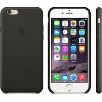 Купить Чехол кожаный для Apple IPHONE 6s Leather Case Black (черный) (MKXW2ZM/A)