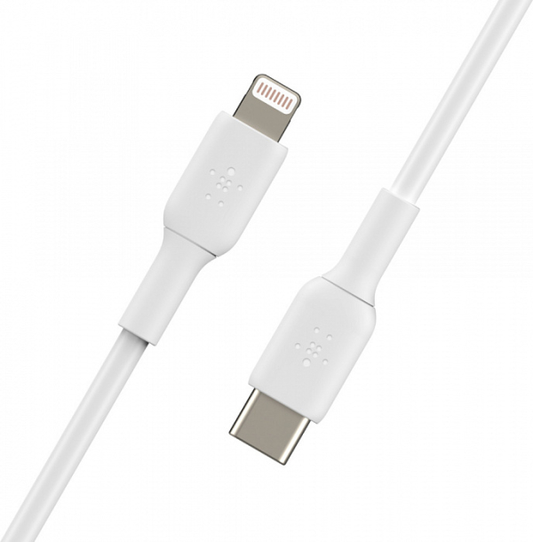 Купить Кабель для iPod, iPhone, iPad Belkin Boost Charge USB-C/Lightning 1m CAA003bt1MWH (White) 1154074