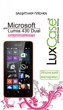 Купить Защитная пленка Пленка Люкс Кейс Microsoft Lumia 430 Dual