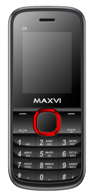 Купить Мобильный телефон MAXVI C6 Black/Red