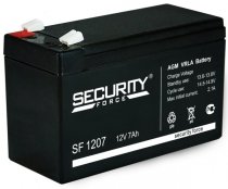 Аккумулятор Security ForceАксессуары для эхолотов<br>Аккумулятор Security Force 7,0 Ач 12В для эхолотов (SF 1207)Аккумулятор 7,2Ач 12В<br>