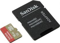 Купить Карта памяти MicroSD 16Gb SanDisk+переходник UHS-I U3 90MB/s  SDSQXNE-016G-GN6MA Class 10