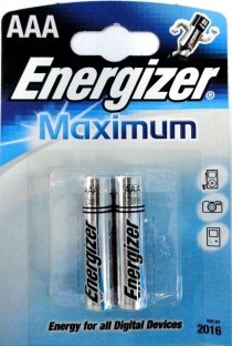 Купить Батарейки и аккумуляторы Батарея Energizer Maximum LR03/E92 (AAA) 2 шт