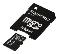 Купить Карты памяти Карта памяти MicroSD 4Gb Transcend+переходник SD (Class 10)