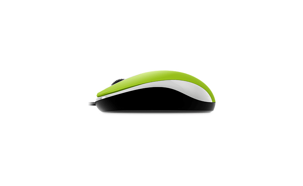 Купить Мышь DX-110, USB, G5, зелёная (green, optical 1000dpi, подходит под обе руки)