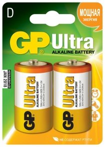 Купить Батарейки и аккумуляторы Элемент питания GP 13AU(LR20)-BC2 Ultra