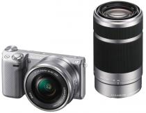 Купить Цифровая фотокамера Sony Alpha NEX-5RY Kit Silver 16-50+55-210