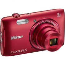 Купить Цифровая фотокамера Nikon Coolpix S3600 Red