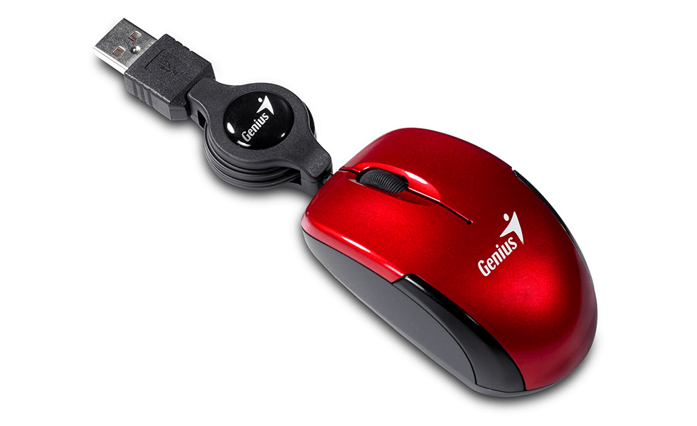 Купить Мышь проводная Micro Traveler V2 (super mini size 74mm) Ruby Red