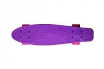 Купить Скейтбоард Пенни борд Ecobalance фиолетовый с красными колесами