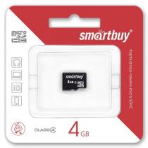 Купить Карта памяти MicroSD 4GB Smart Buy Class 4 без адаптера SB4GBSDCL4-00