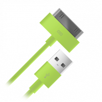 Купить Кабель BB 004-001 USB-s30pin для Apple 1м зеленый
