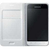 Купить Чехол Samsung EF-WJ120PWEGRU Flip Wallet Galaxy J1 2016 белый