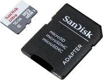 Купить Карта памяти MicroSD 16Gb SanDisk Ultra 30 MB/s SDSQUNB-016G-GN3MA Class 10